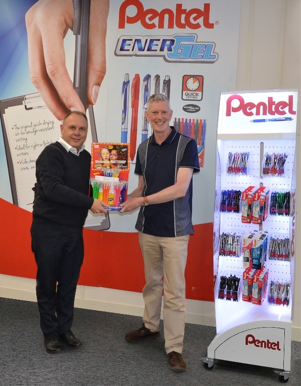 JPS Stationers wins Pentel merchandising prize